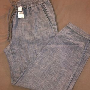 J.Crew blue chambray pants
